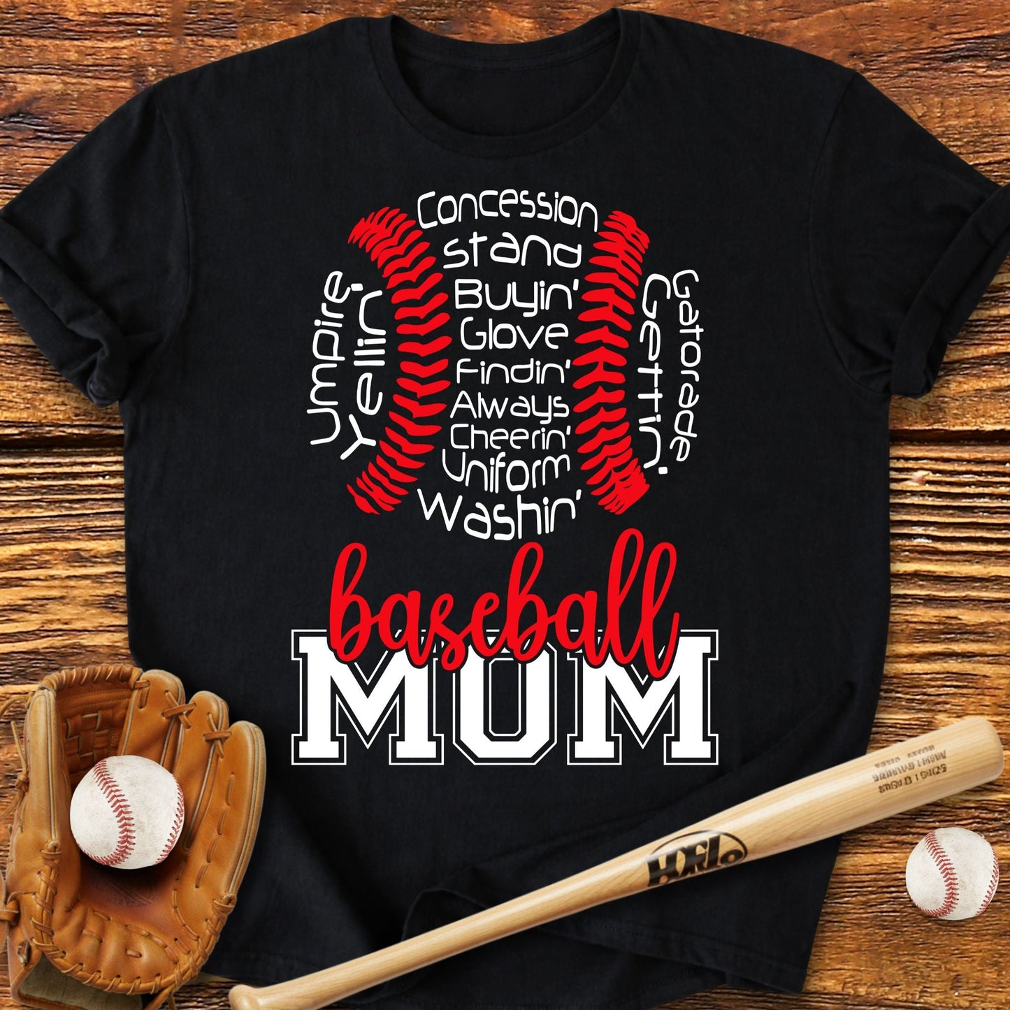 Baseball Mom T-shirt - HomeRun PrintsT-Shirt