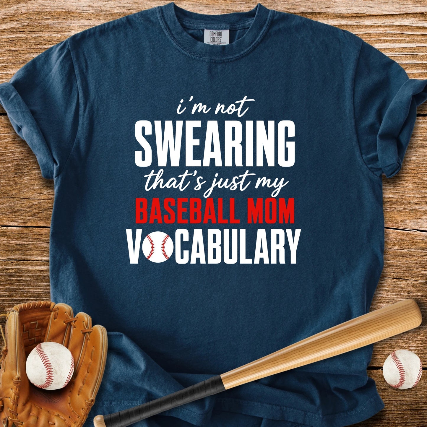 Baseball Mom Vocabulary - HomeRun PrintsComfort Colors