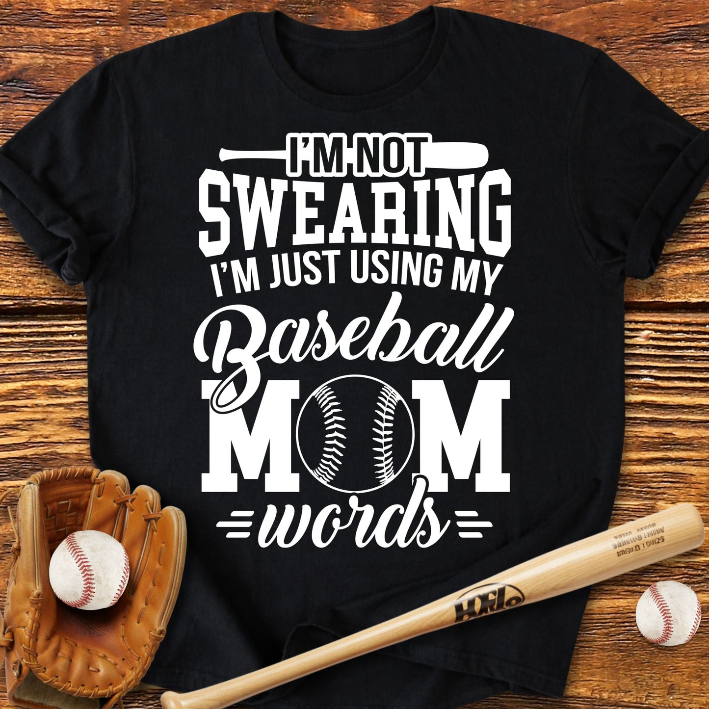 Baseball Mom Words T-Shirt - HomeRun PrintsT-Shirt