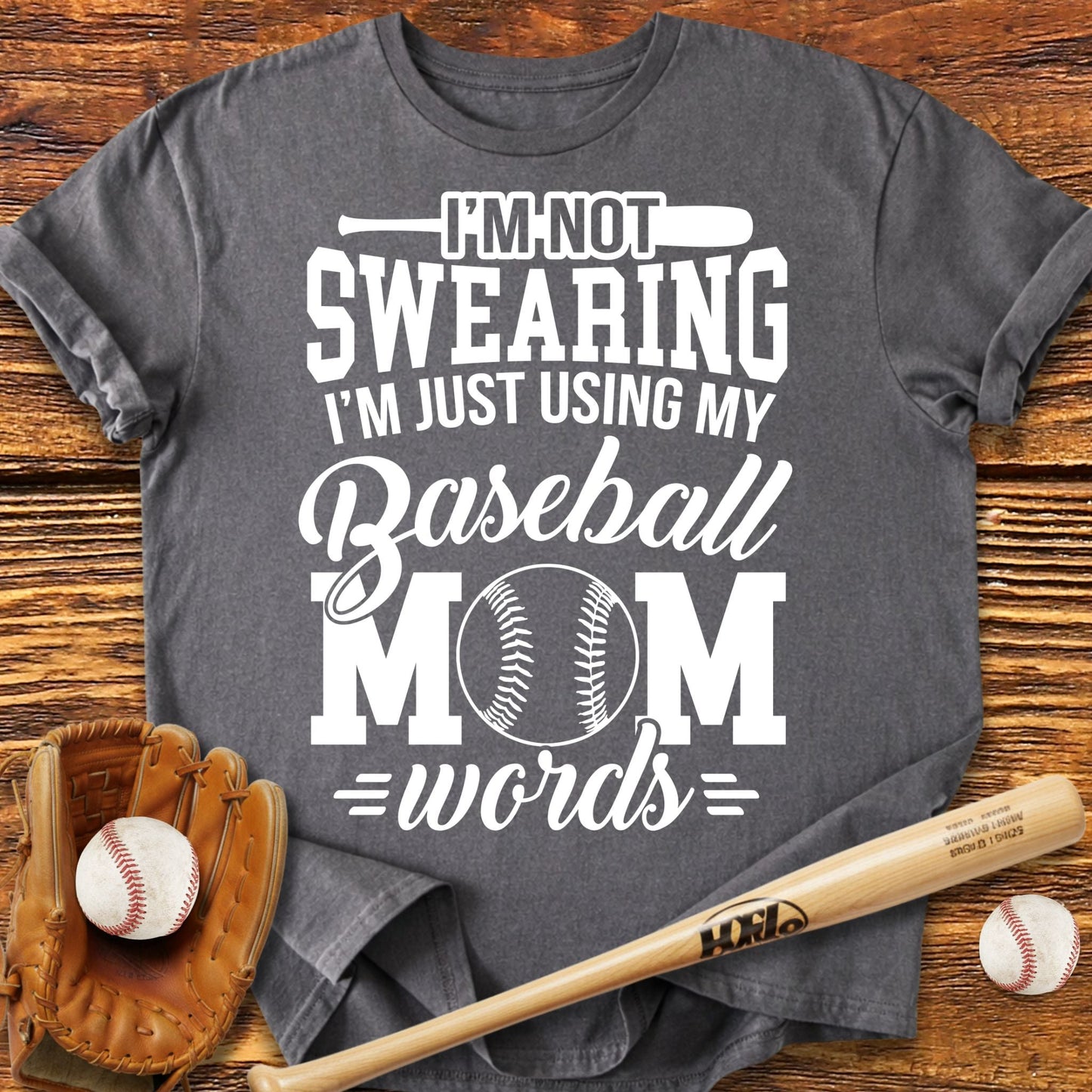 Baseball Mom Words T-Shirt - HomeRun PrintsT-Shirt