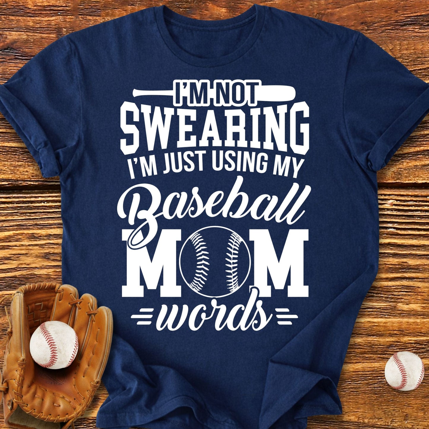 Baseball Mom Words T-Shirt - HomeRun PrintsT-Shirt