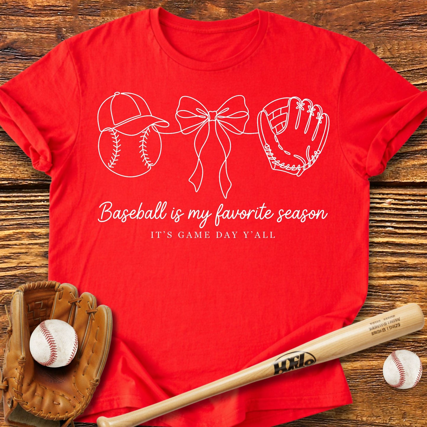 Baseball My Favorite Season T-Shirt - HomeRun PrintsT-Shirt