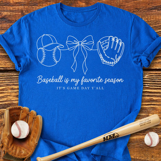 Baseball My Favorite Season T-Shirt - HomeRun PrintsT-Shirt