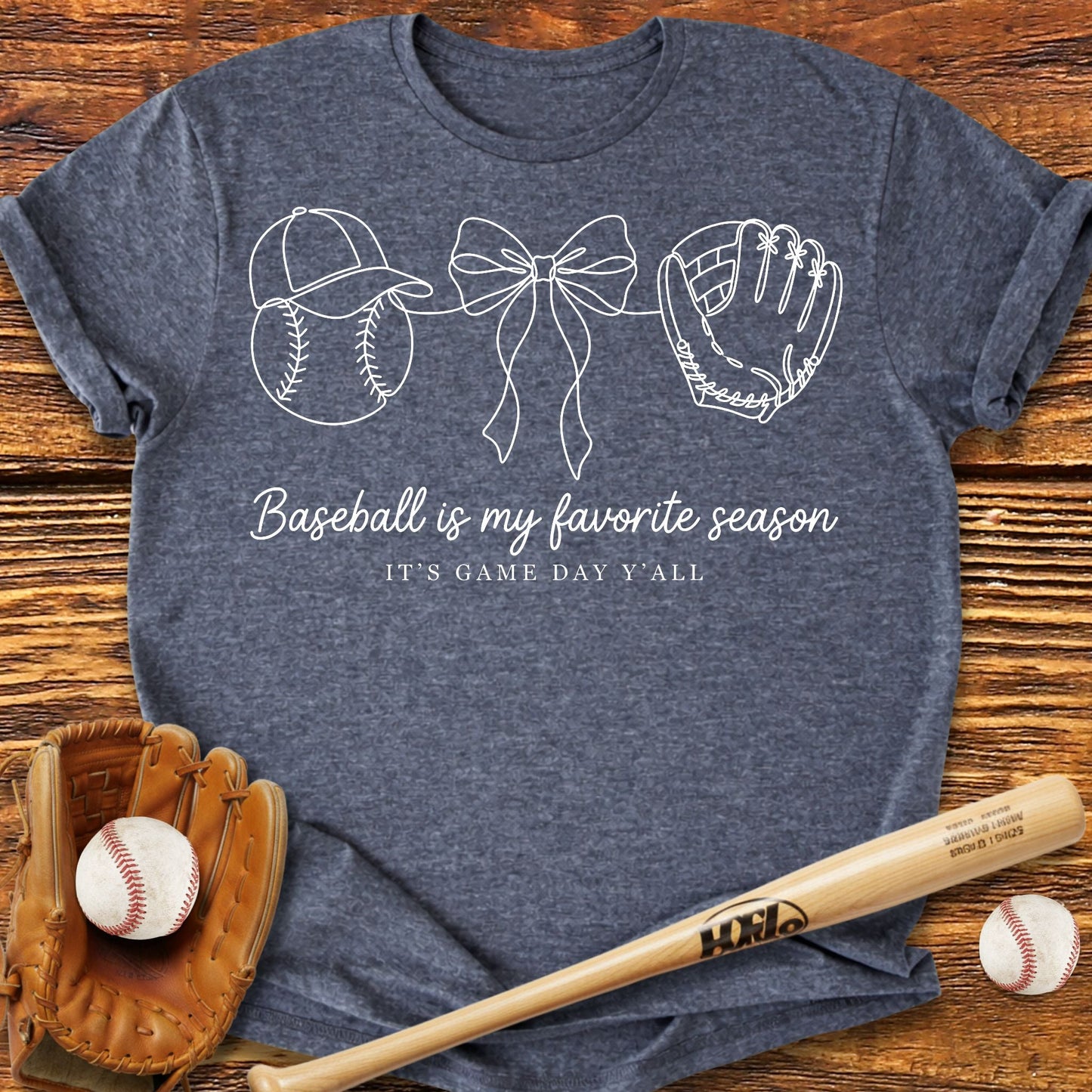 Baseball My Favorite Season T-Shirt - HomeRun PrintsT-Shirt
