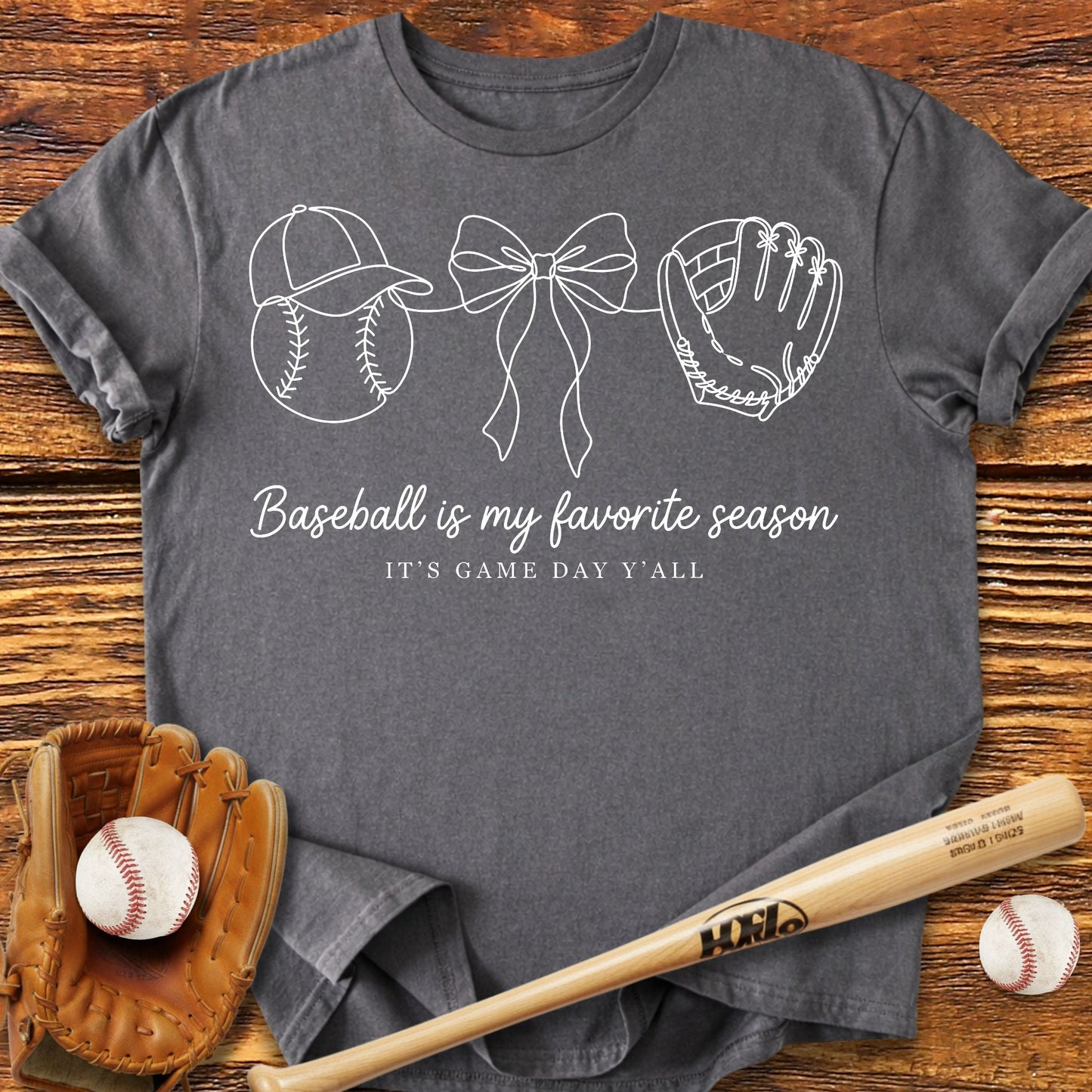 Baseball My Favorite Season T-Shirt - HomeRun PrintsT-Shirt
