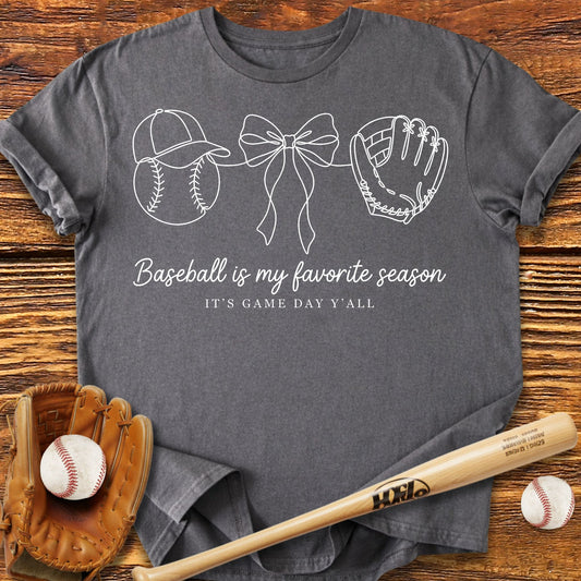 Baseball My Favorite Season T-Shirt - HomeRun PrintsT-Shirt