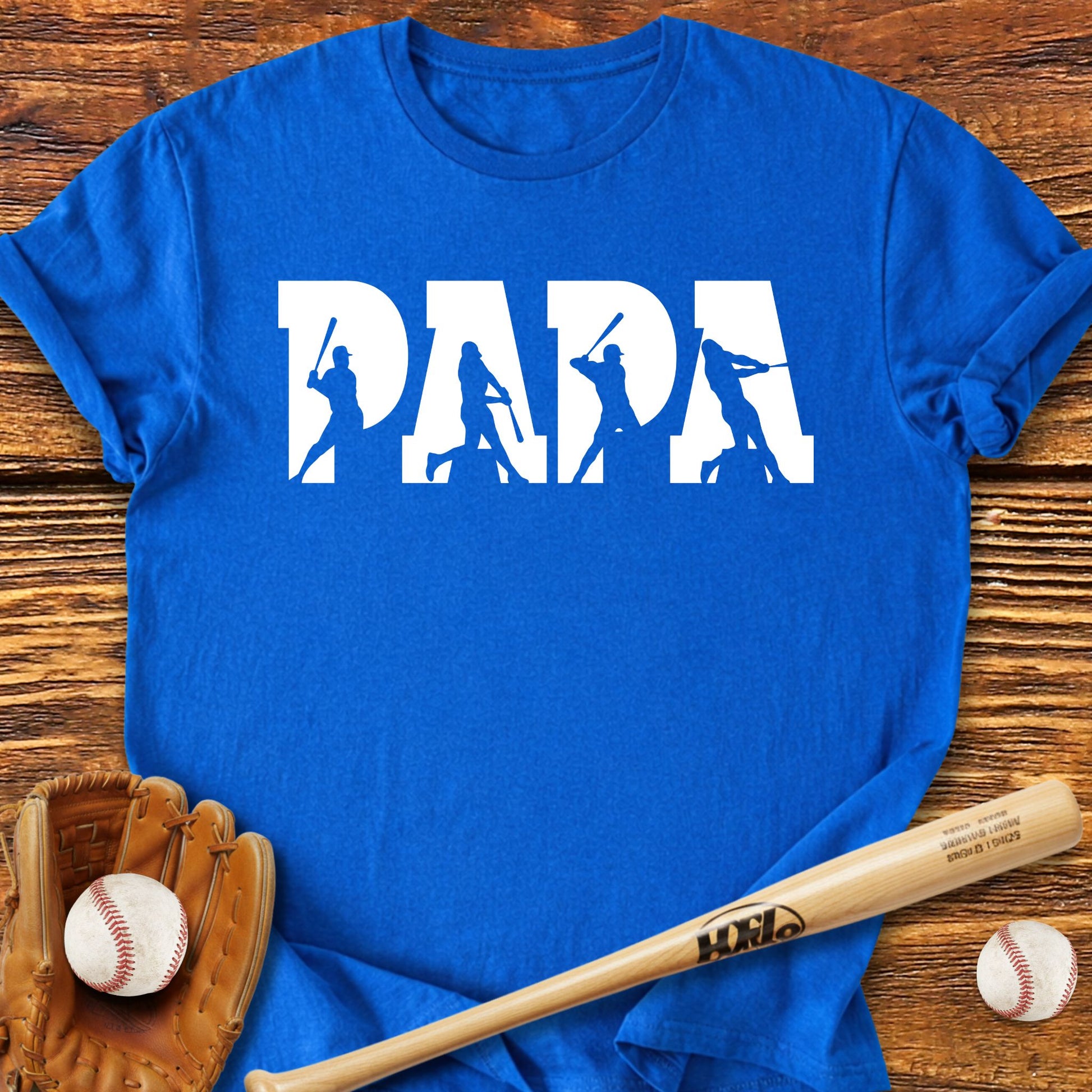 Baseball Papa Dad T-Shirt - HomeRun PrintsT-Shirt