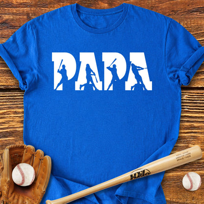 Baseball Papa Dad T-Shirt - HomeRun PrintsT-Shirt