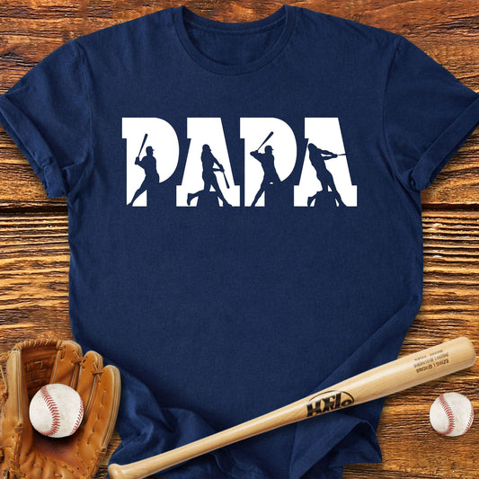Baseball Papa Dad T-Shirt - HomeRun PrintsT-Shirt
