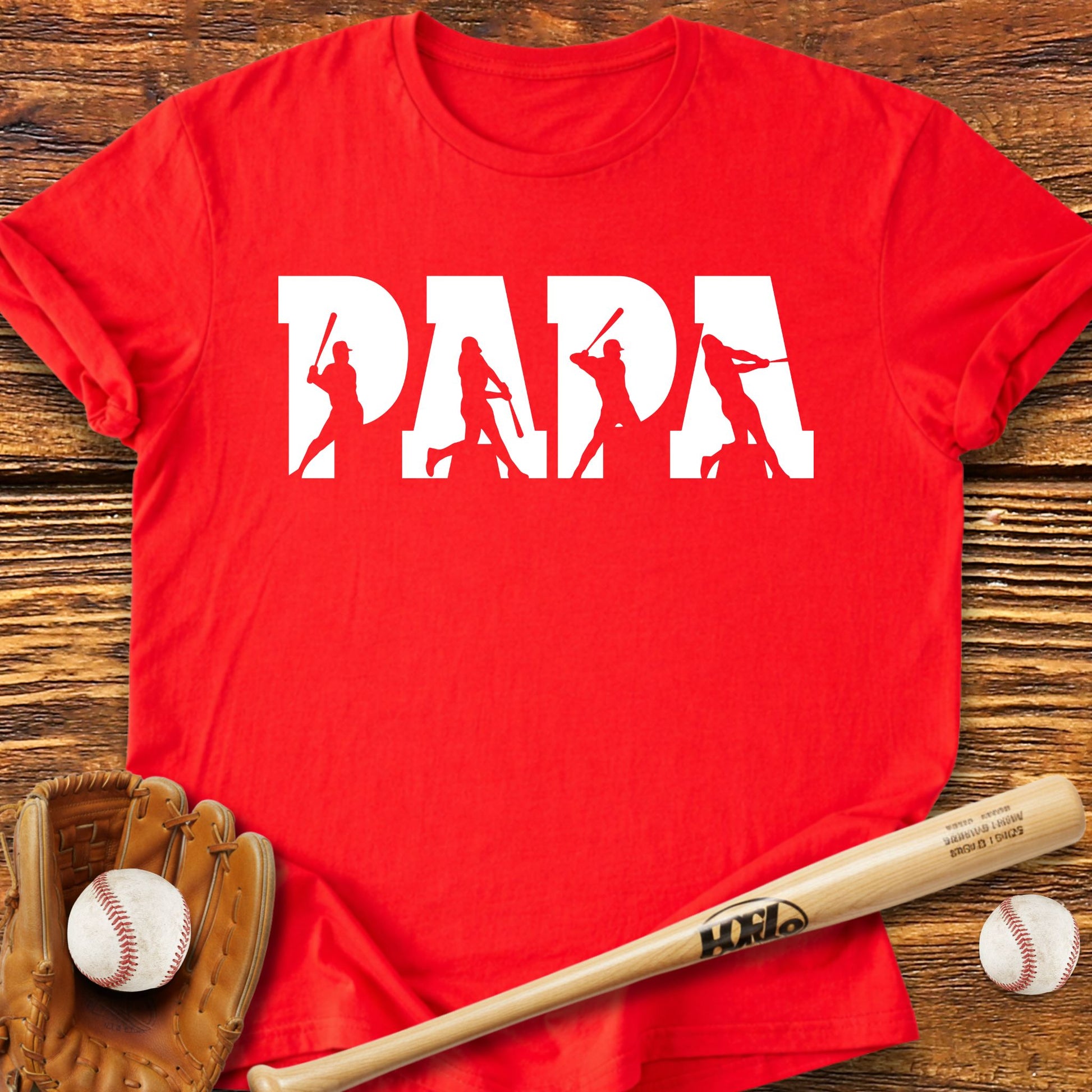 Baseball Papa Dad T-Shirt - HomeRun PrintsT-Shirt