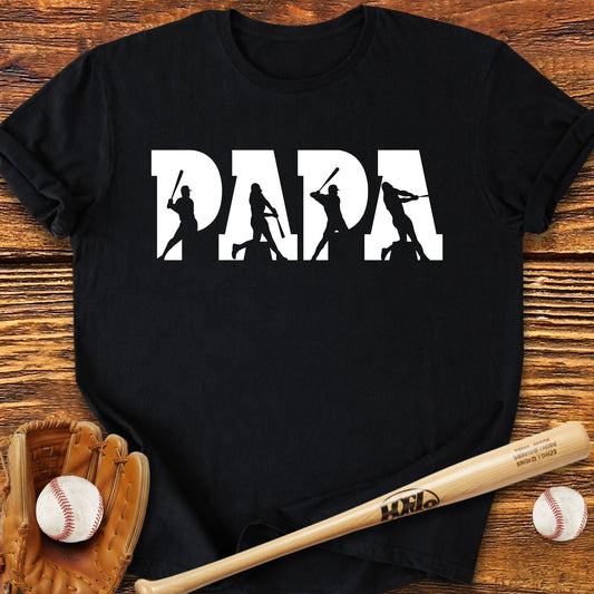 Baseball Papa Dad T-Shirt - HomeRun PrintsT-Shirt