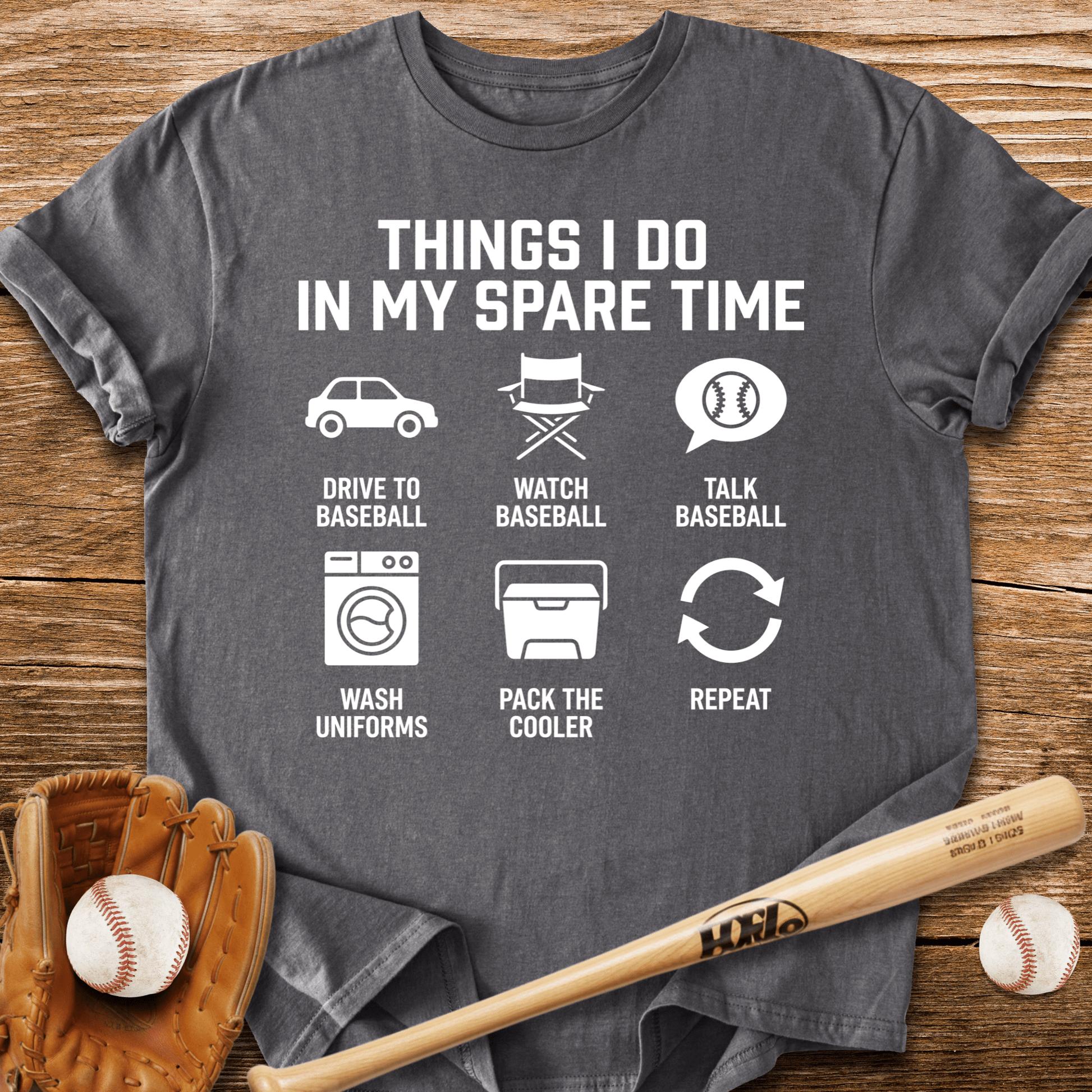 Baseball Parent Daily Grind T-Shirt - HomeRun PrintsT-Shirt