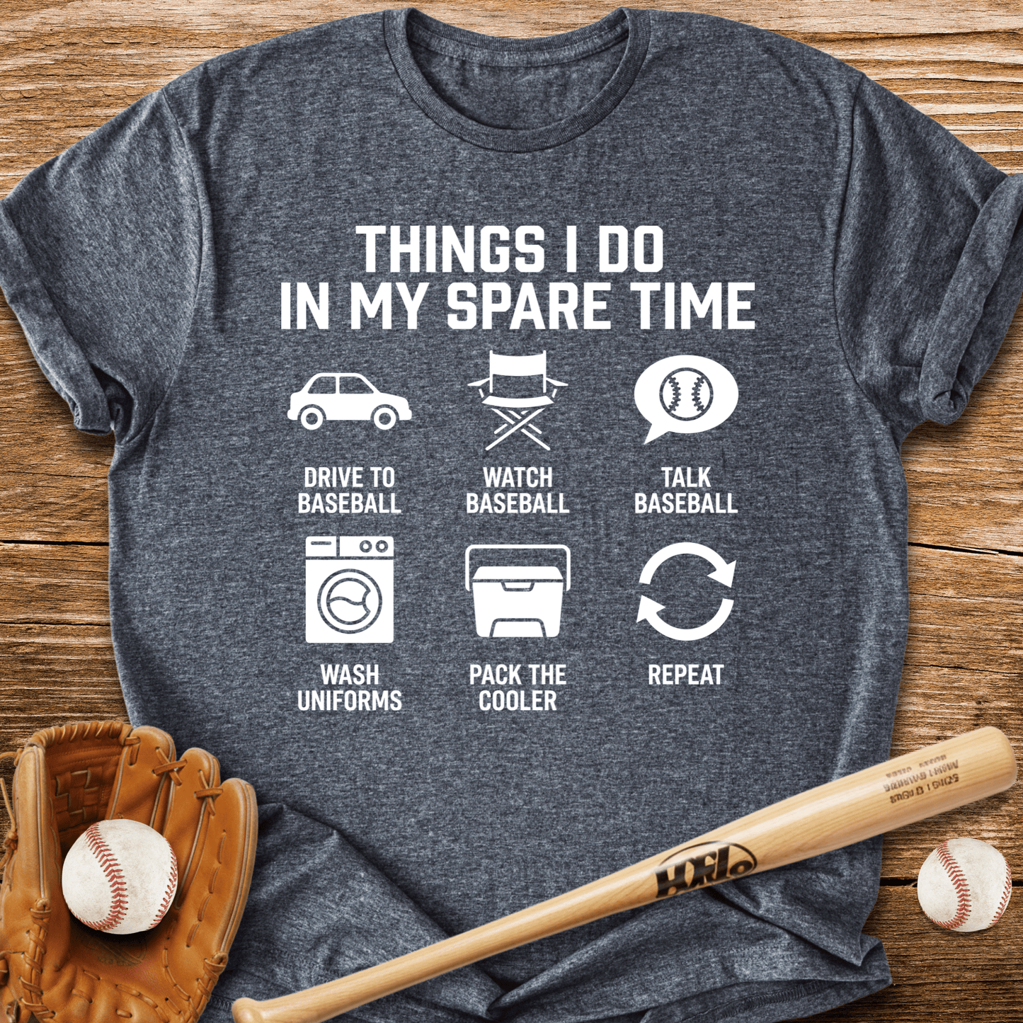 Baseball Parent Daily Grind T-Shirt - HomeRun PrintsT-Shirt