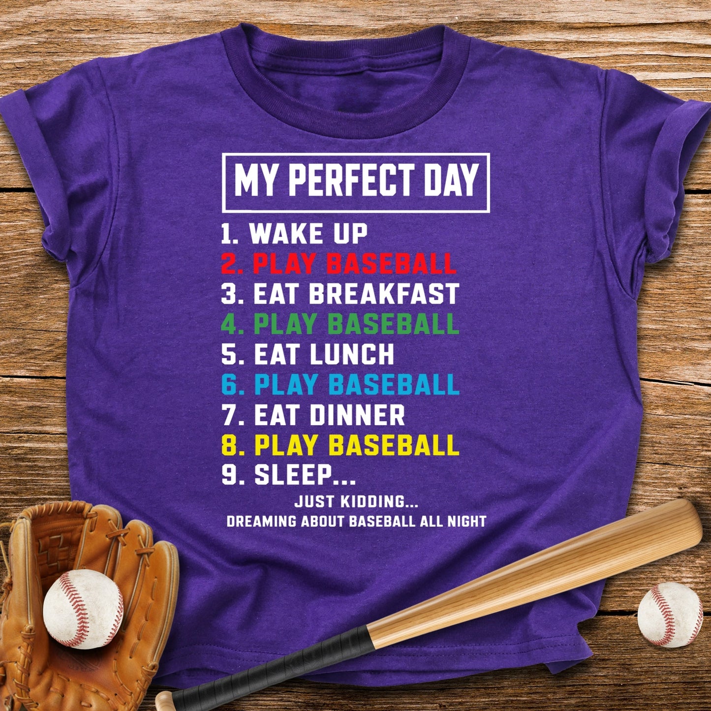 Baseball Perfect Day Youth Tee - HomeRun PrintsKids clothes