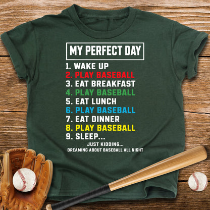 Baseball Perfect Day Youth Tee - HomeRun PrintsKids clothes