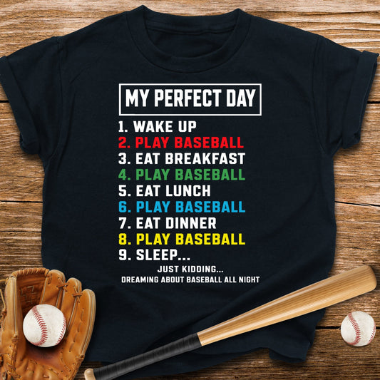 Baseball Perfect Day Youth Tee - HomeRun PrintsKids clothes