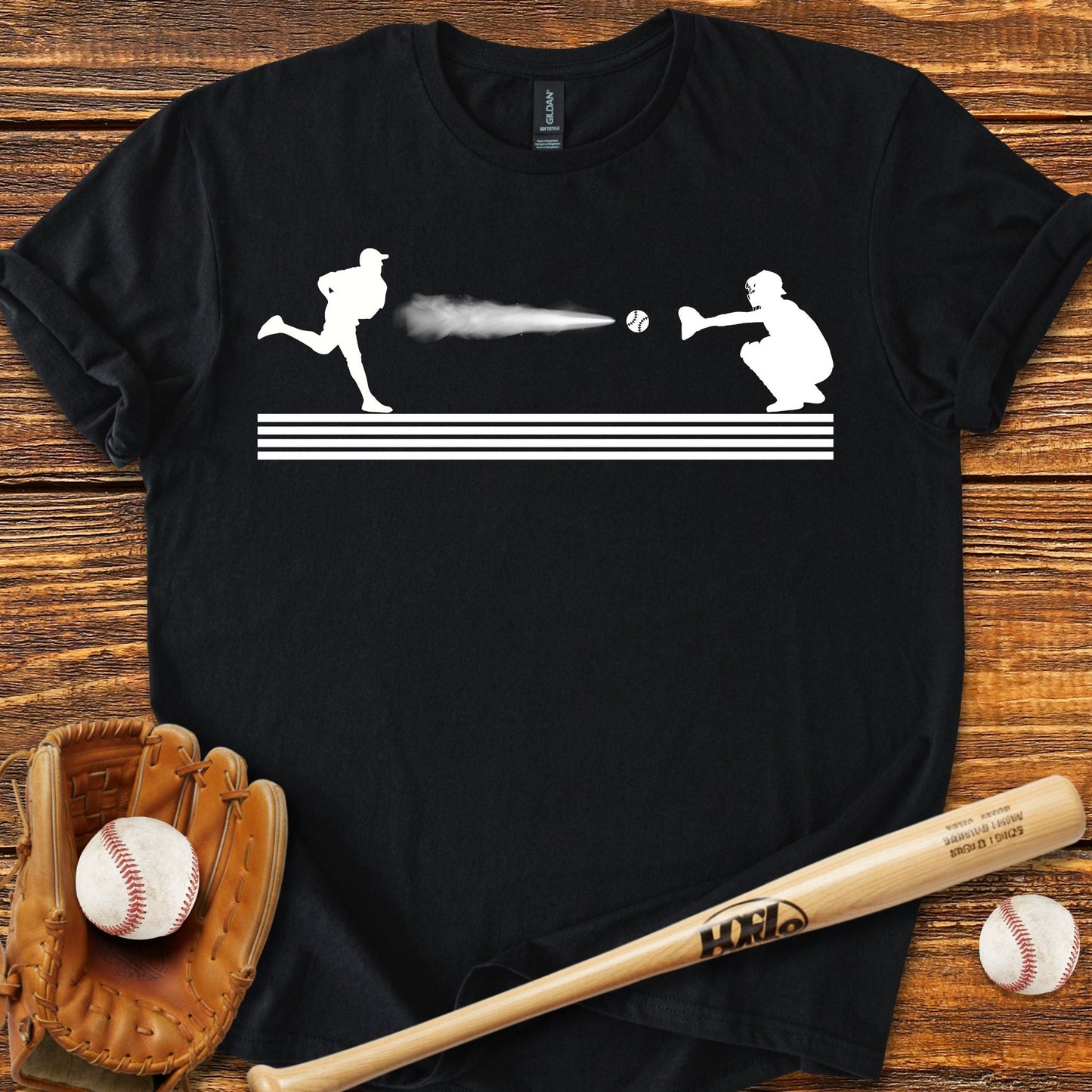 Baseball Pitcher Catcher T-shirt - HomeRun PrintsT-Shirt