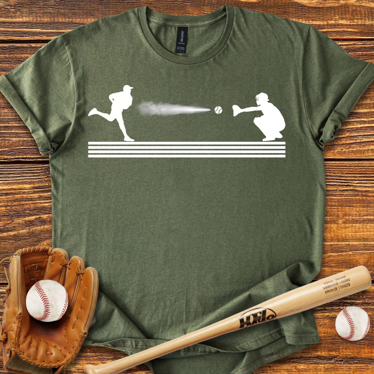 Baseball Pitcher Catcher T-shirt - HomeRun PrintsT-Shirt