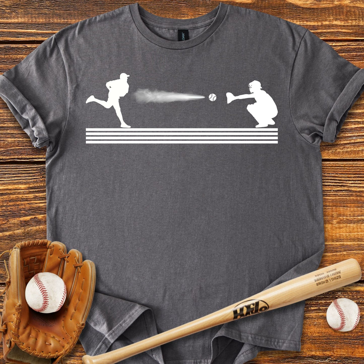 Baseball Pitcher Catcher T-shirt - HomeRun PrintsT-Shirt