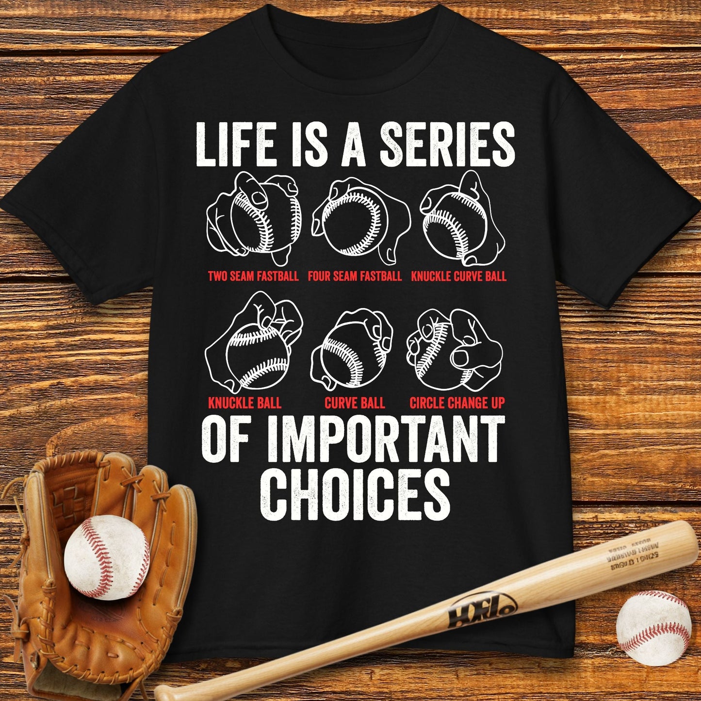 Baseball Pitches Kids T-Shirt - HomeRun PrintsKids clothes