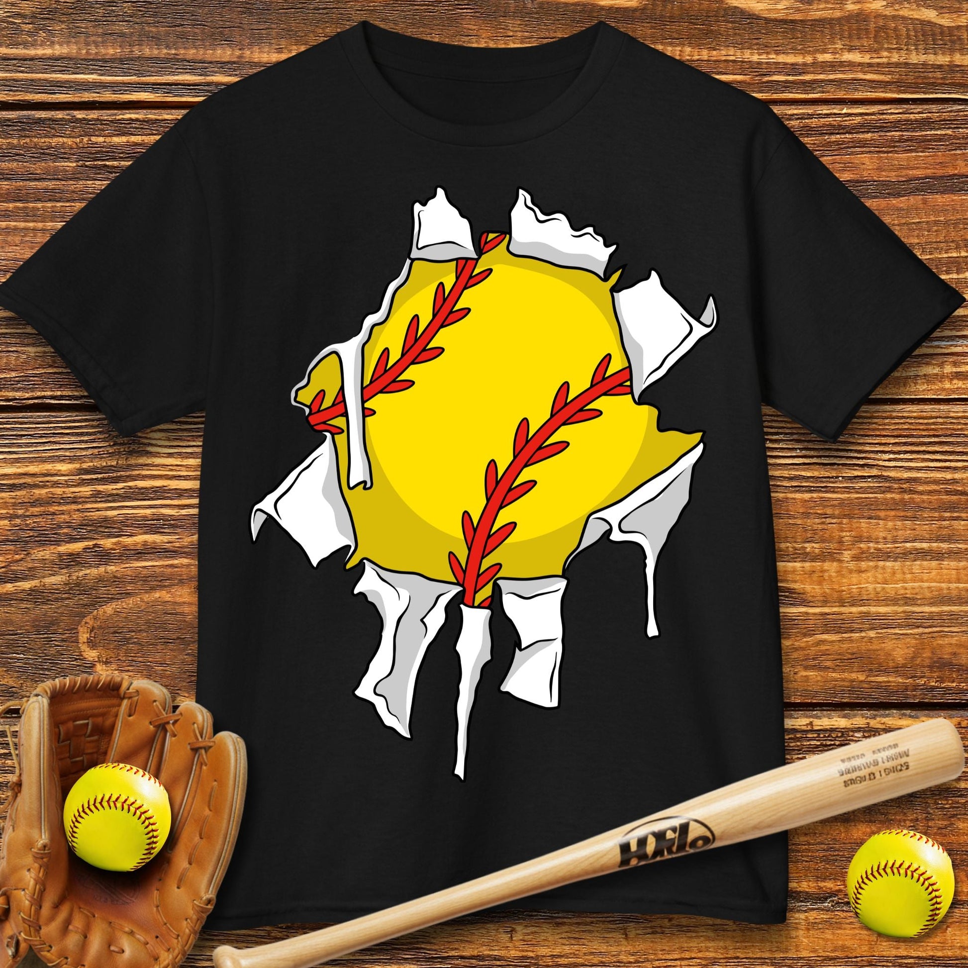 Baseball Ripping Through Kids T-shirt - HomeRun PrintsKids clothes