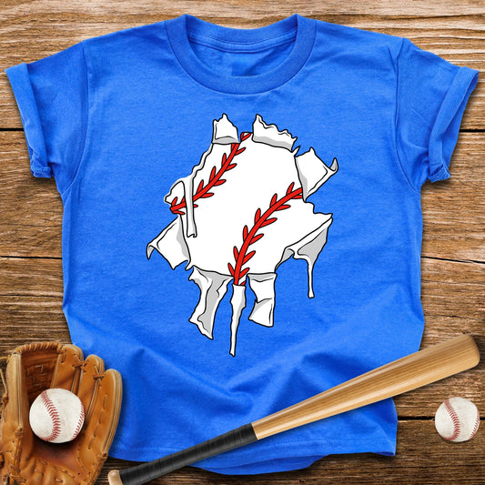 Baseball Ripping Through Youth Tee - HomeRun PrintsKids clothes