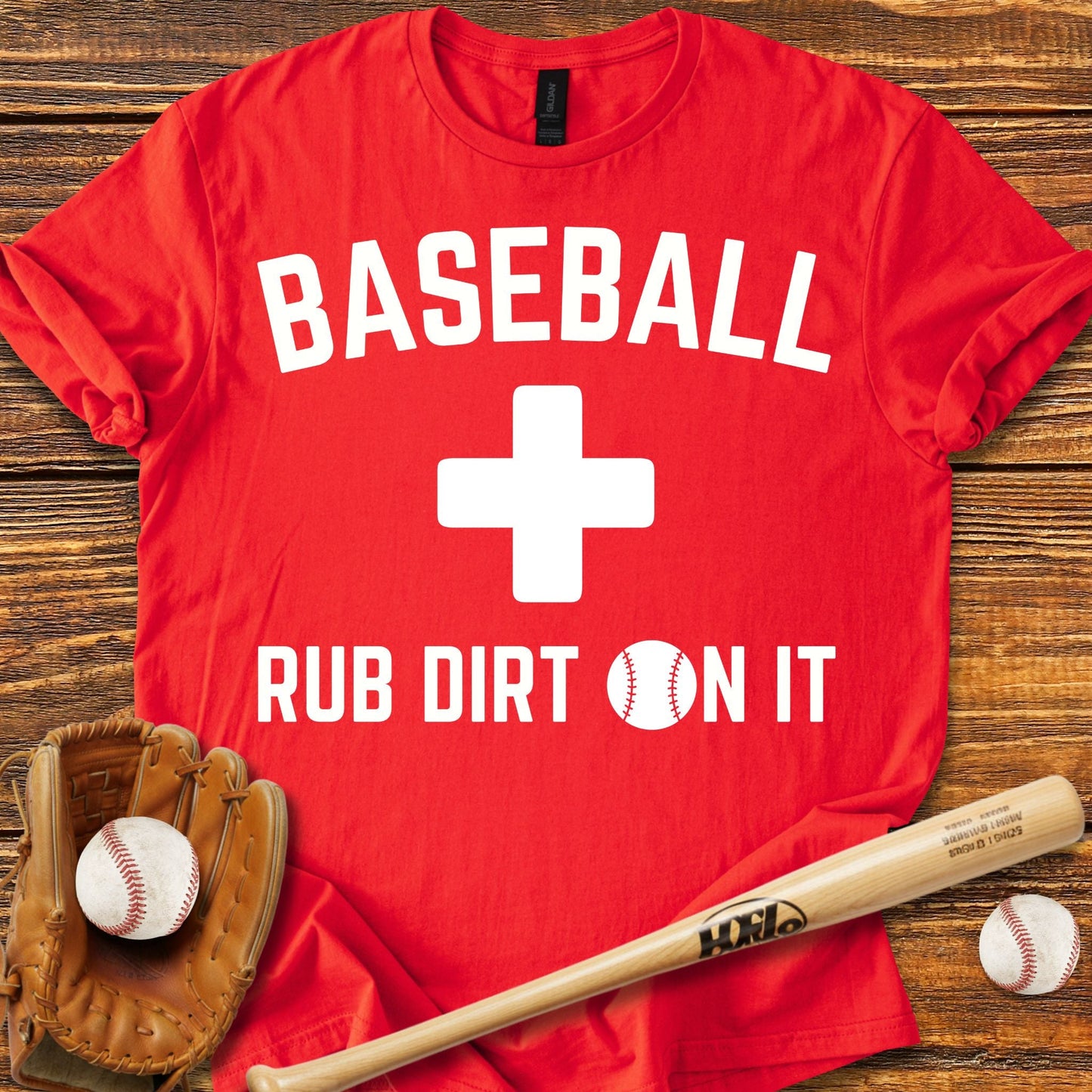 Baseball Rub Dirt On It T-shirt - HomeRun PrintsT-Shirt