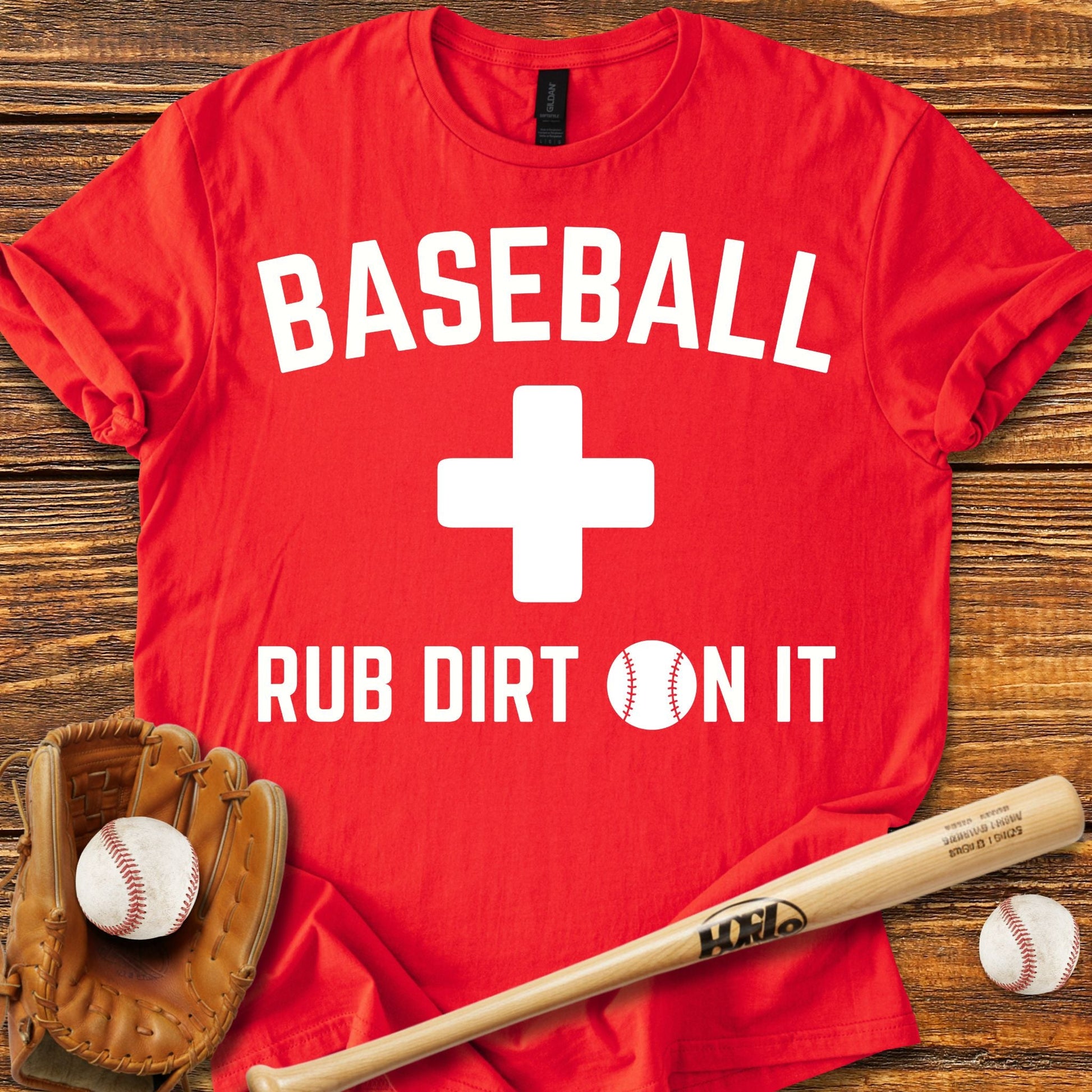Baseball Rub Dirt On It T-shirt - HomeRun PrintsT-Shirt