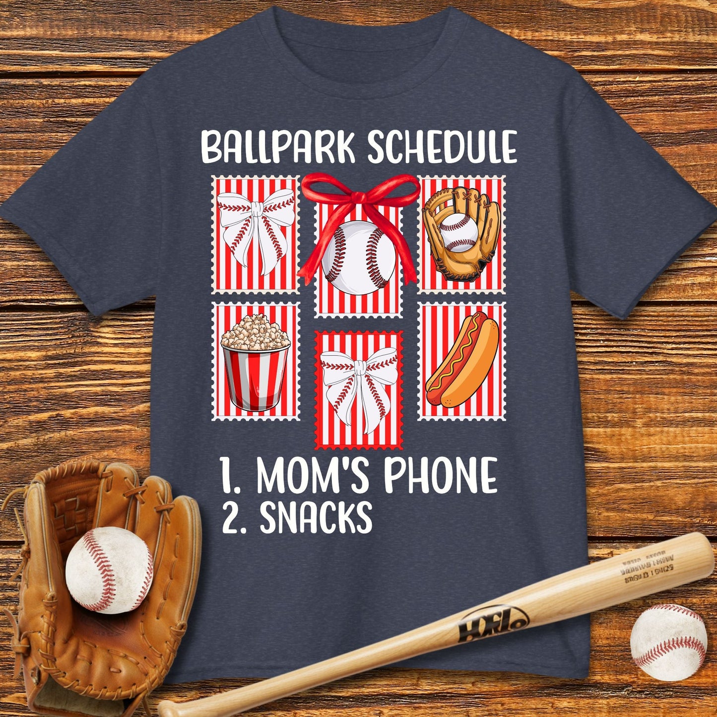 Baseball Sister Bow Kids T-shirt - HomeRun PrintsKids clothes