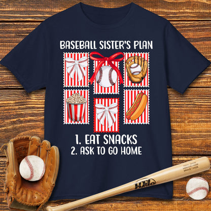Baseball Sister Bow Kids T-shirt - HomeRun PrintsKids clothes