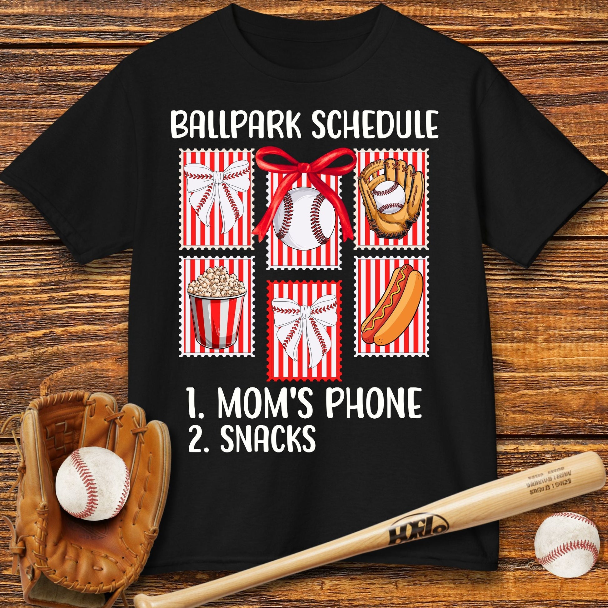 Baseball Sister Bow Kids T-shirt - HomeRun PrintsKids clothes