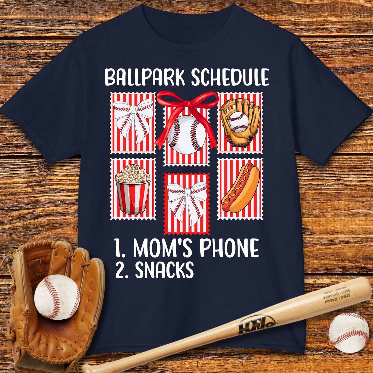 Baseball Sister Bow Kids T-shirt - HomeRun PrintsKids clothes
