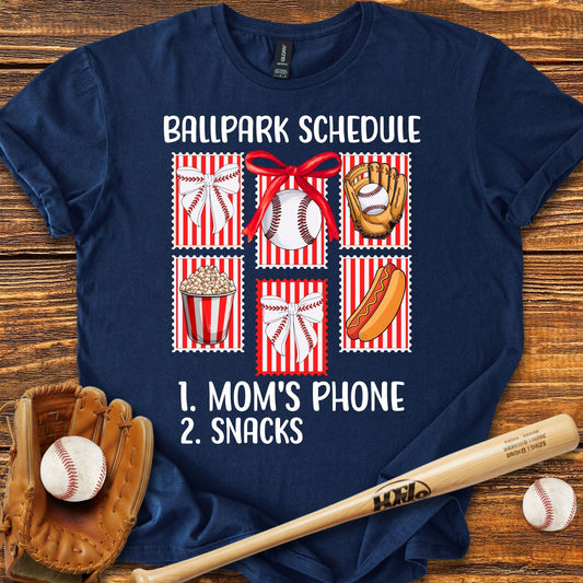 Baseball Sister Bow T-shirt - HomeRun PrintsT-Shirt