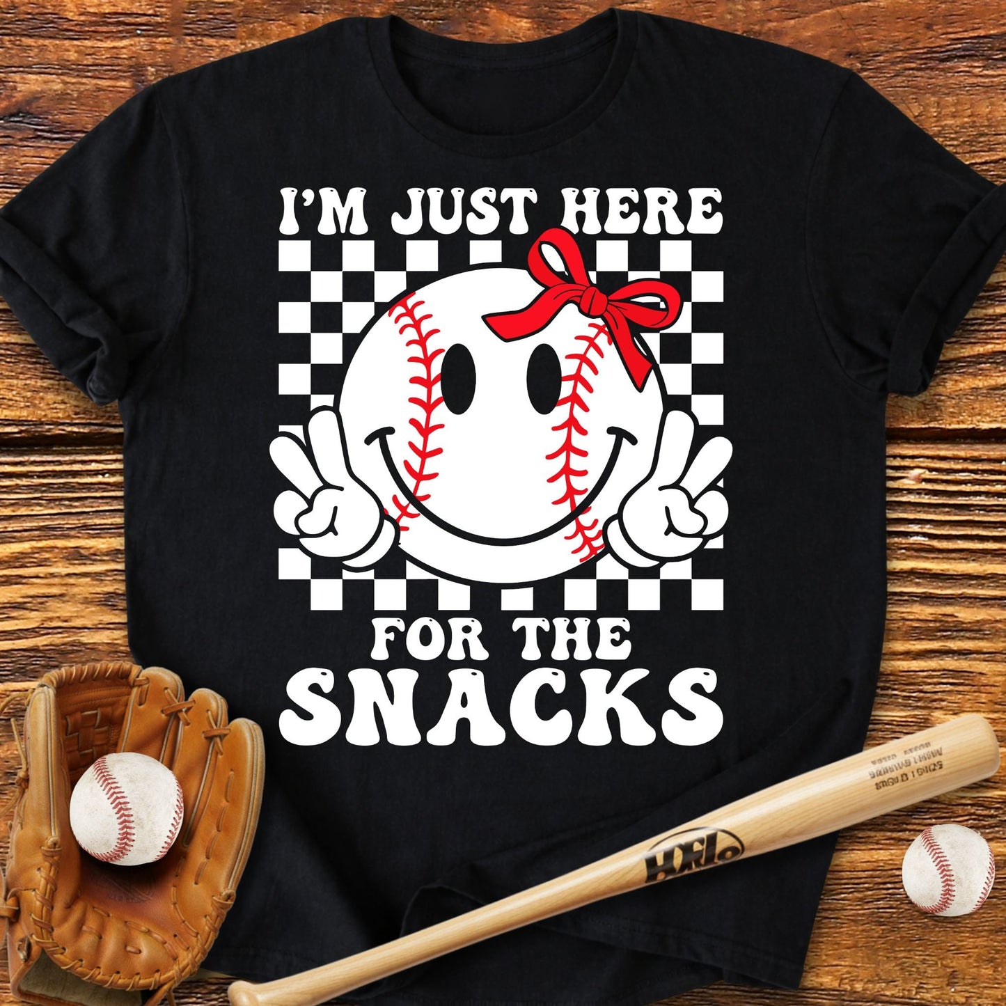 Baseball Sister Snacks Adult T-Shirt - HomeRun PrintsT-Shirt