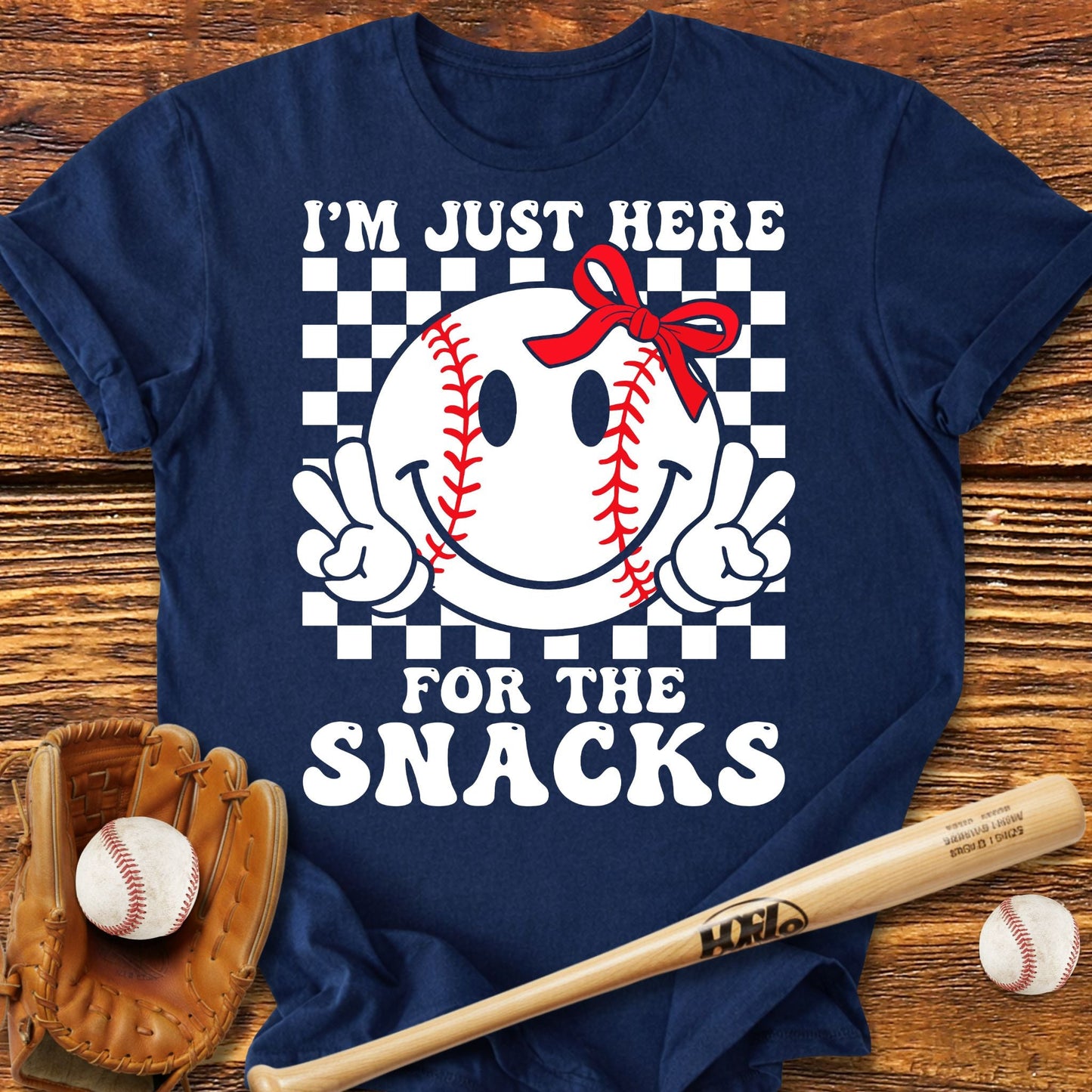 Baseball Sister Snacks Adult T-Shirt - HomeRun PrintsT-Shirt