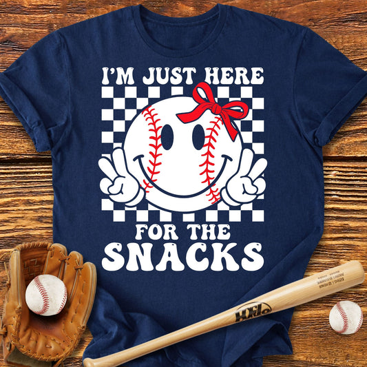 Baseball Sister Snacks Adult T-Shirt - HomeRun PrintsT-Shirt