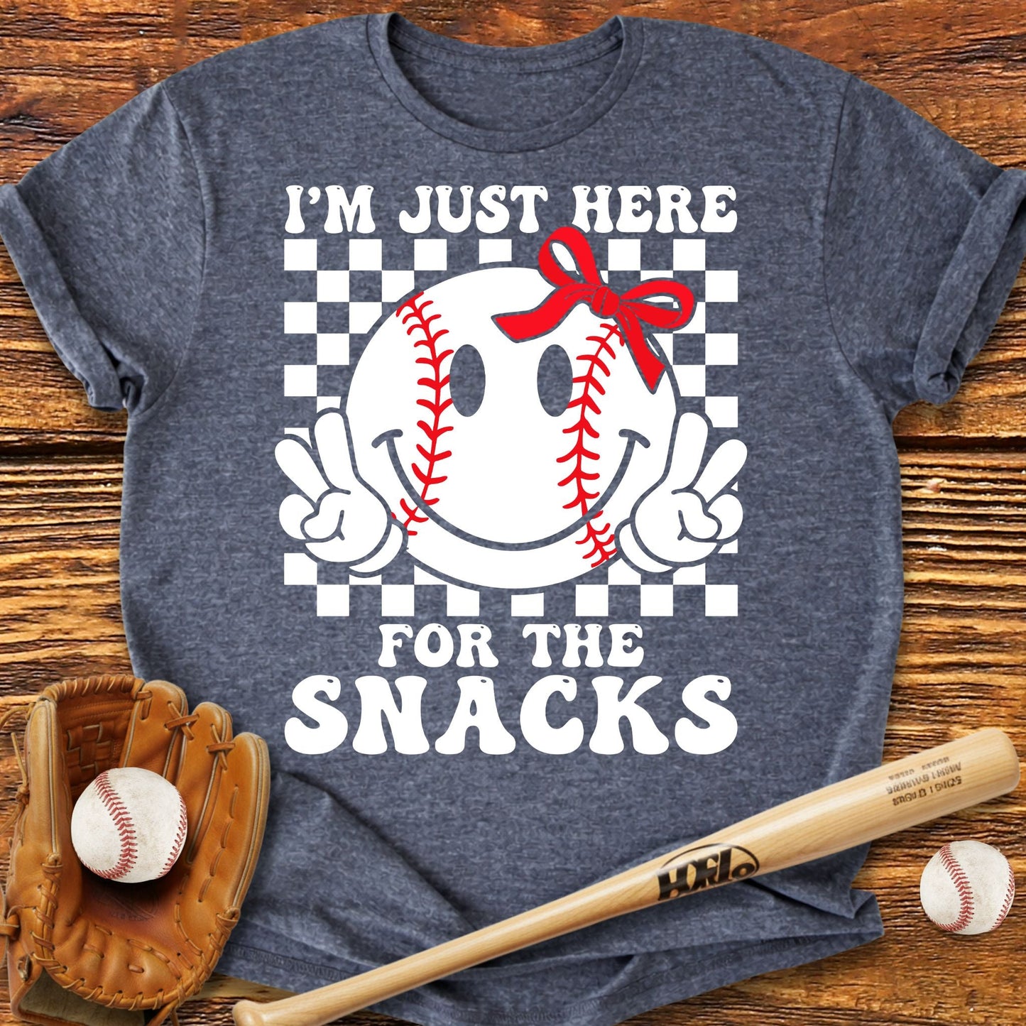 Baseball Sister Snacks Adult T-Shirt - HomeRun PrintsT-Shirt
