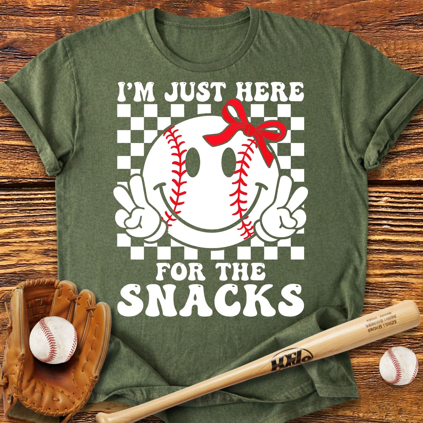 Baseball Sister Snacks Adult T-Shirt - HomeRun PrintsT-Shirt