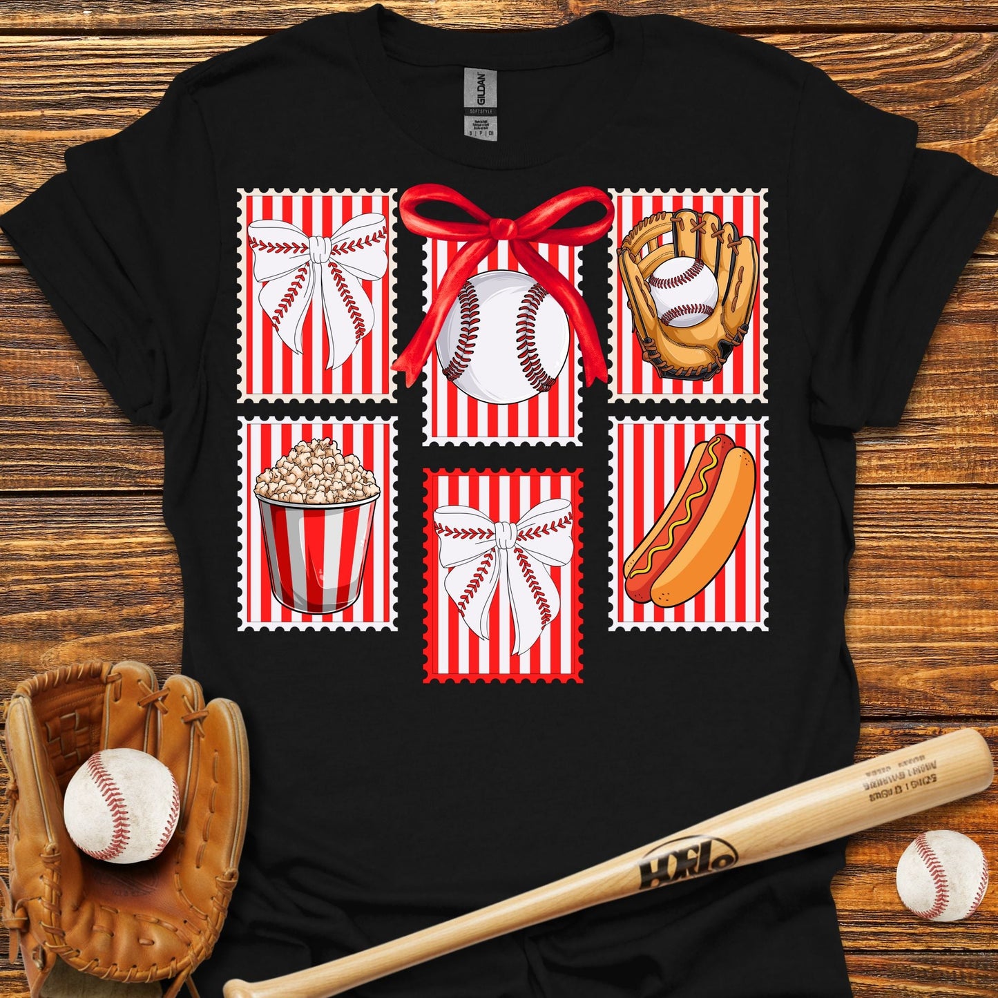 Baseball Stamps T-Shirt - HomeRun PrintsT-Shirt