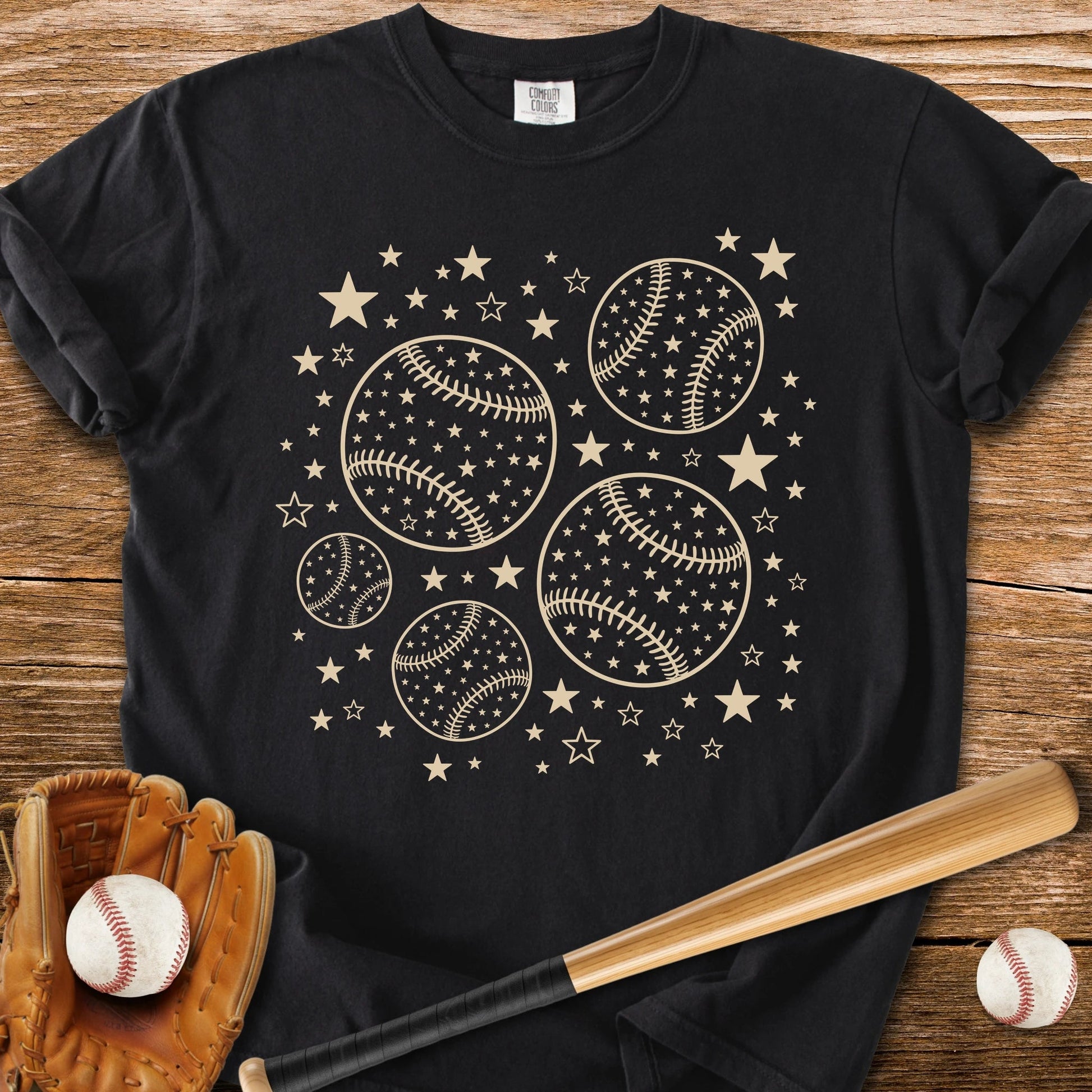 Baseball Stars Scatter - HomeRun PrintsComfort Colors