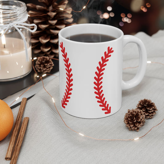 Baseball Stitch (11oz) Ceramic Mug - HomeRun PrintsMug