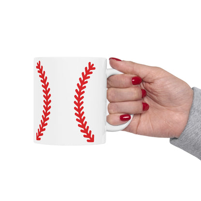 Baseball Stitch (11oz) Ceramic Mug - HomeRun PrintsMug