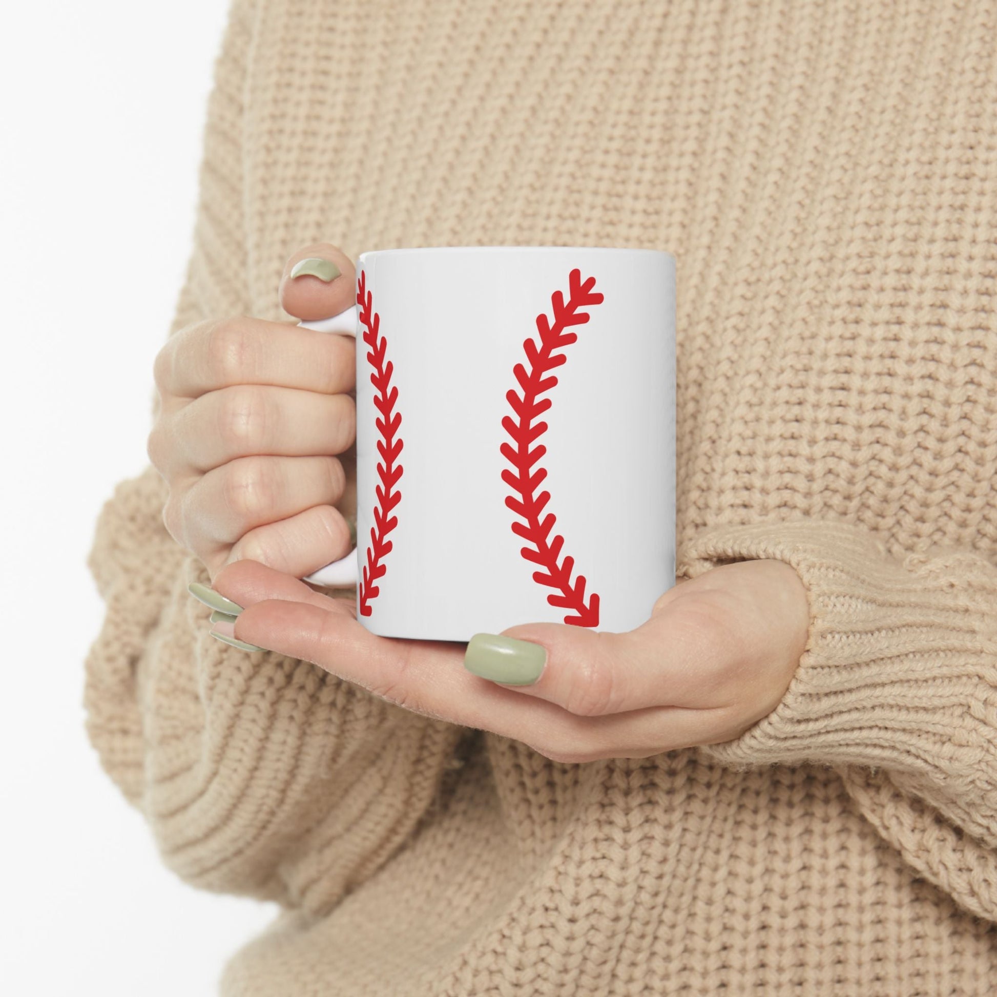 Baseball Stitch (11oz) Ceramic Mug - HomeRun PrintsMug