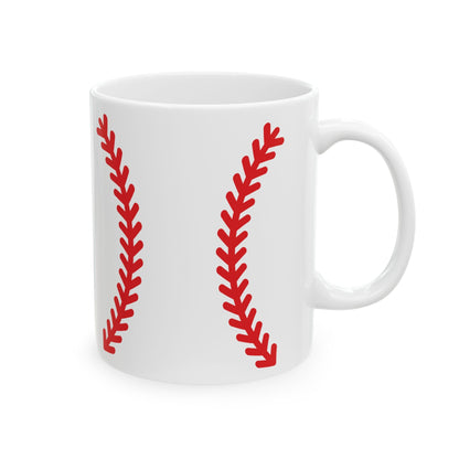 Baseball Stitch (11oz) Ceramic Mug - HomeRun PrintsMug