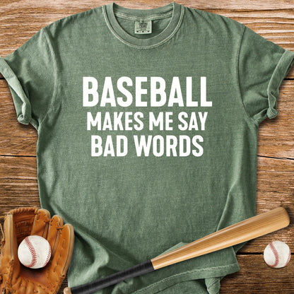 Baseball Tests My Language - HomeRun PrintsComfort Colors