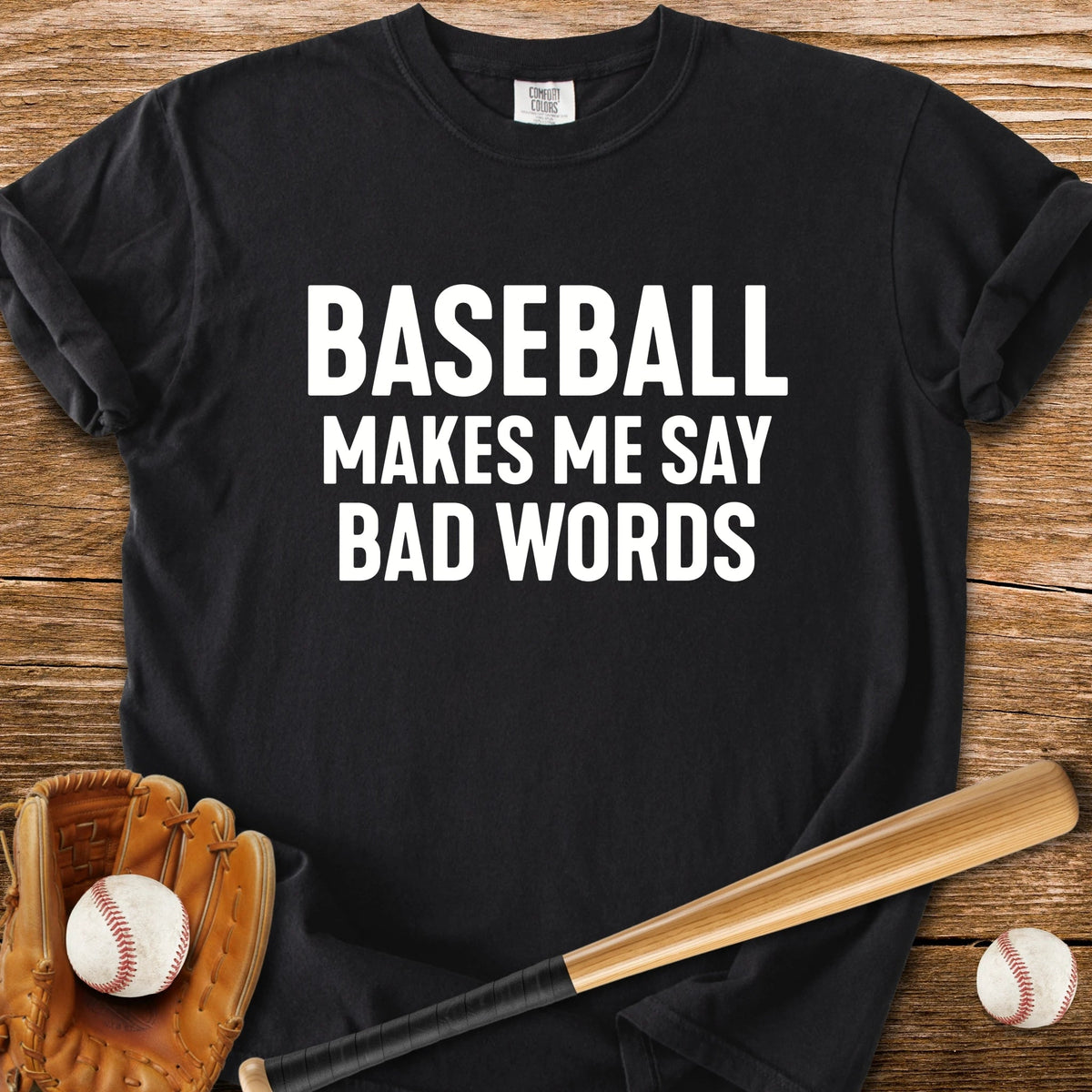 Baseball Tests My Language - HomeRun PrintsComfort Colors