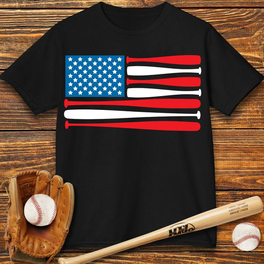 Baseball USA Flag Kids T-Shirt - HomeRun PrintsKids clothes