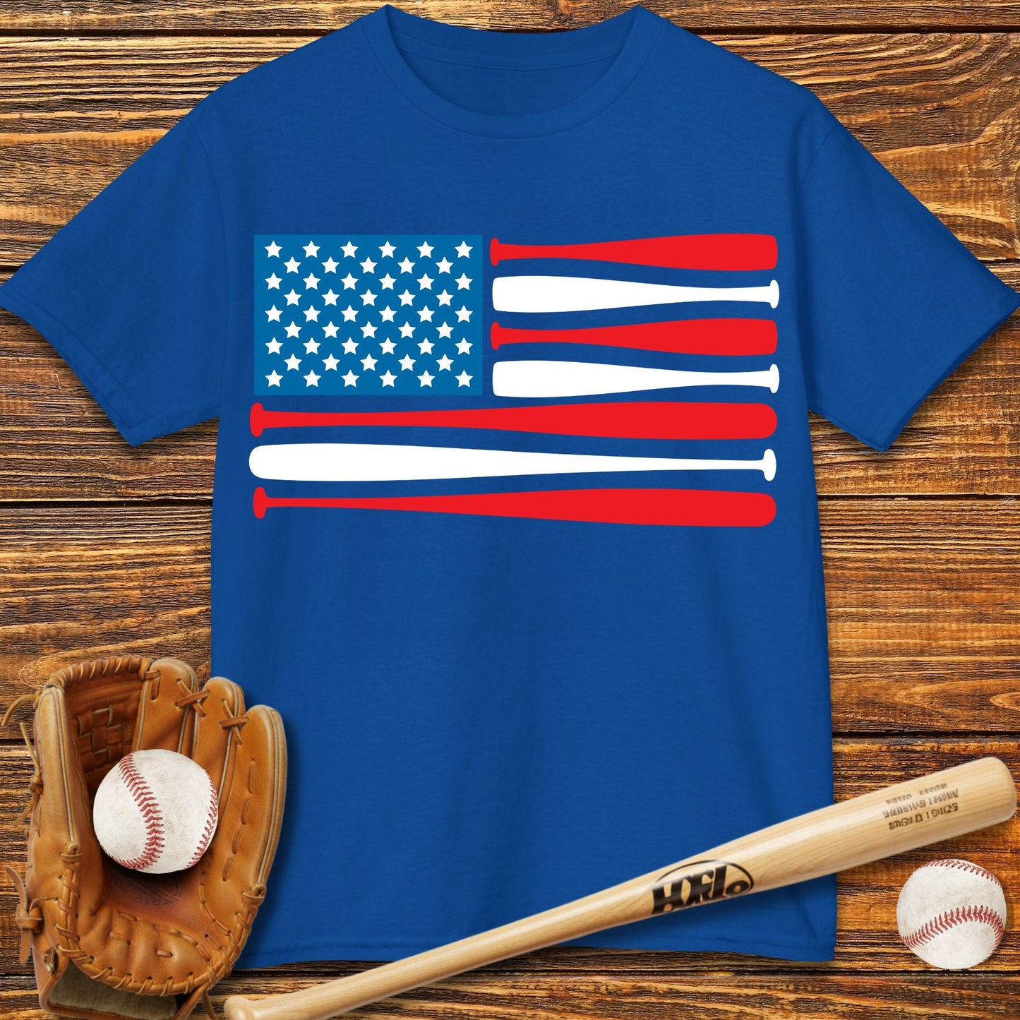Baseball USA Flag Kids T-Shirt - HomeRun PrintsKids clothes