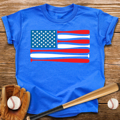 Baseball USA Flag Youth Tee - HomeRun PrintsKids clothes