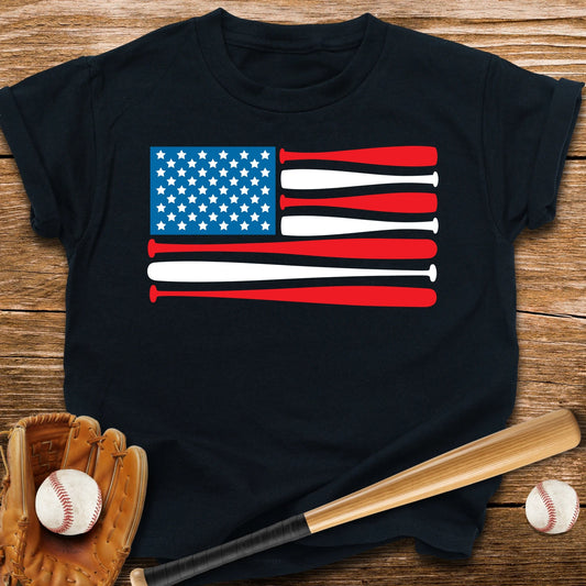 Baseball USA Flag Youth Tee - HomeRun PrintsKids clothes